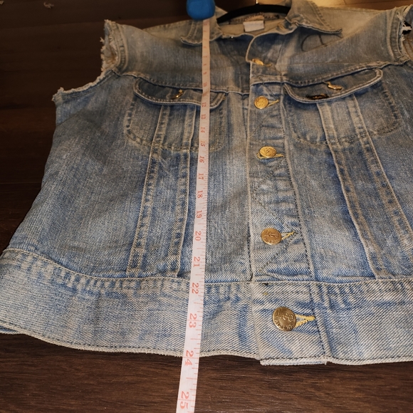 1970's Lee hand painted Pink Floyd distressed denim vest Mens M - Picture 15 of 17